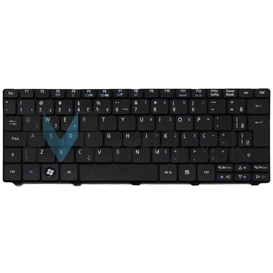 Teclado para Acer PK130AE3008 branco com ç, 