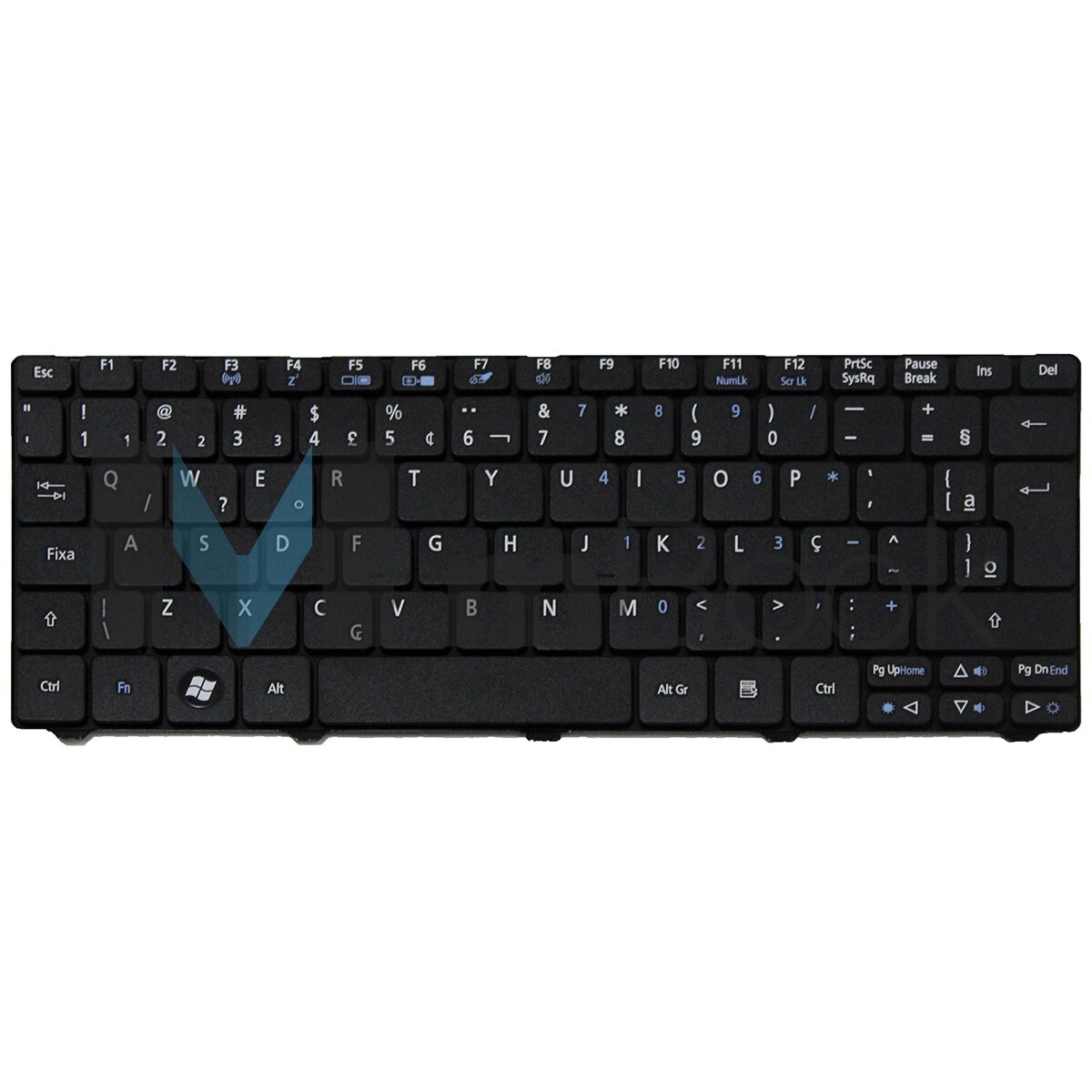 Teclado para Acer PK130D31B00 branco com ç, 