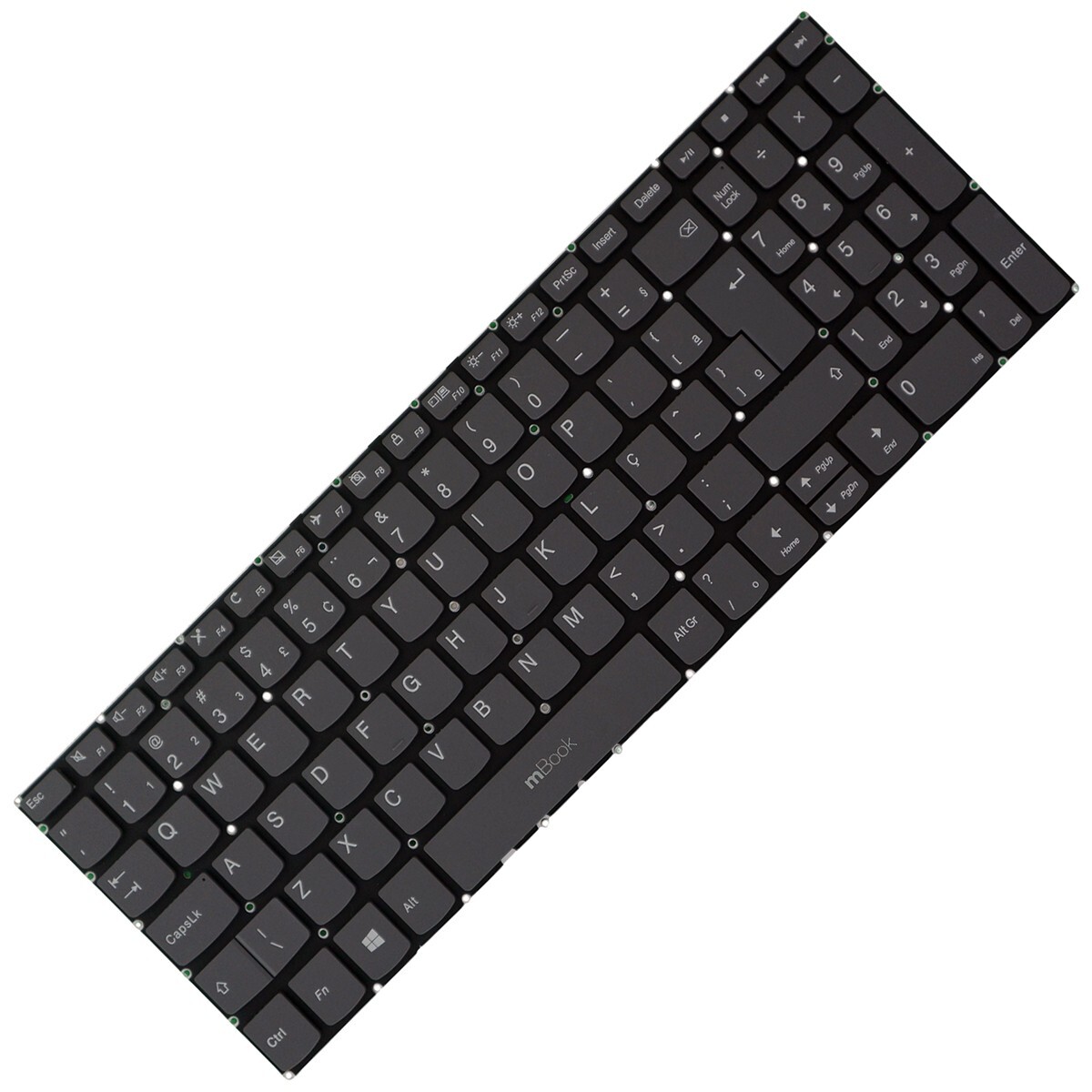Teclado compatível com Lenovo SN20M62915 sem power tecla ç, 