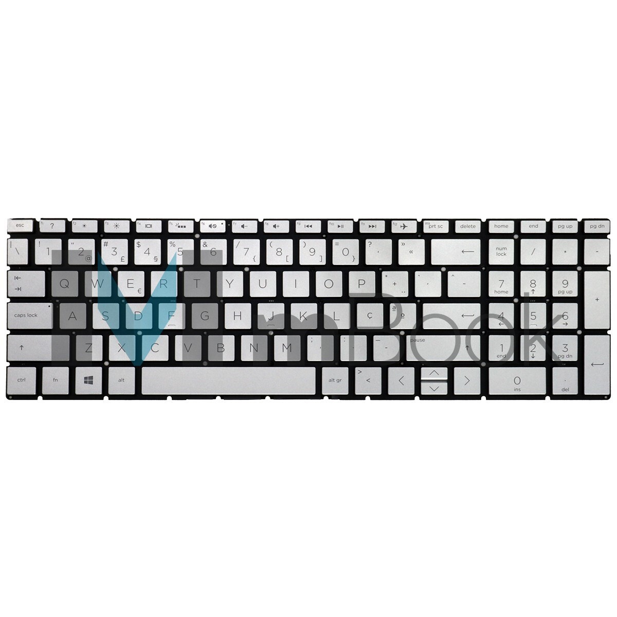 Teclado português com iluminação para HP Envy 15-DR, 