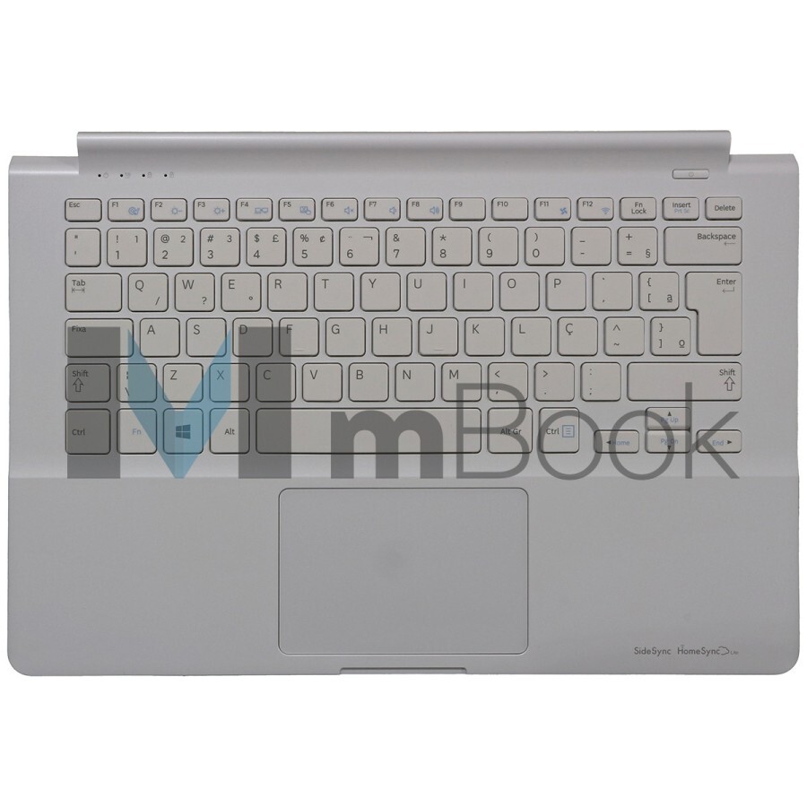 Teclado palmrest para Samsung NP905S3G-KD1BR branco, 