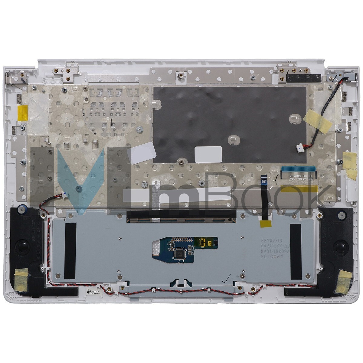 Teclado palmrest para Samsung NP905S3G-KD1BR branco, 