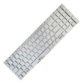 Teclado inglês para HP 15-da0031nr, 15-da0032nr prata, 