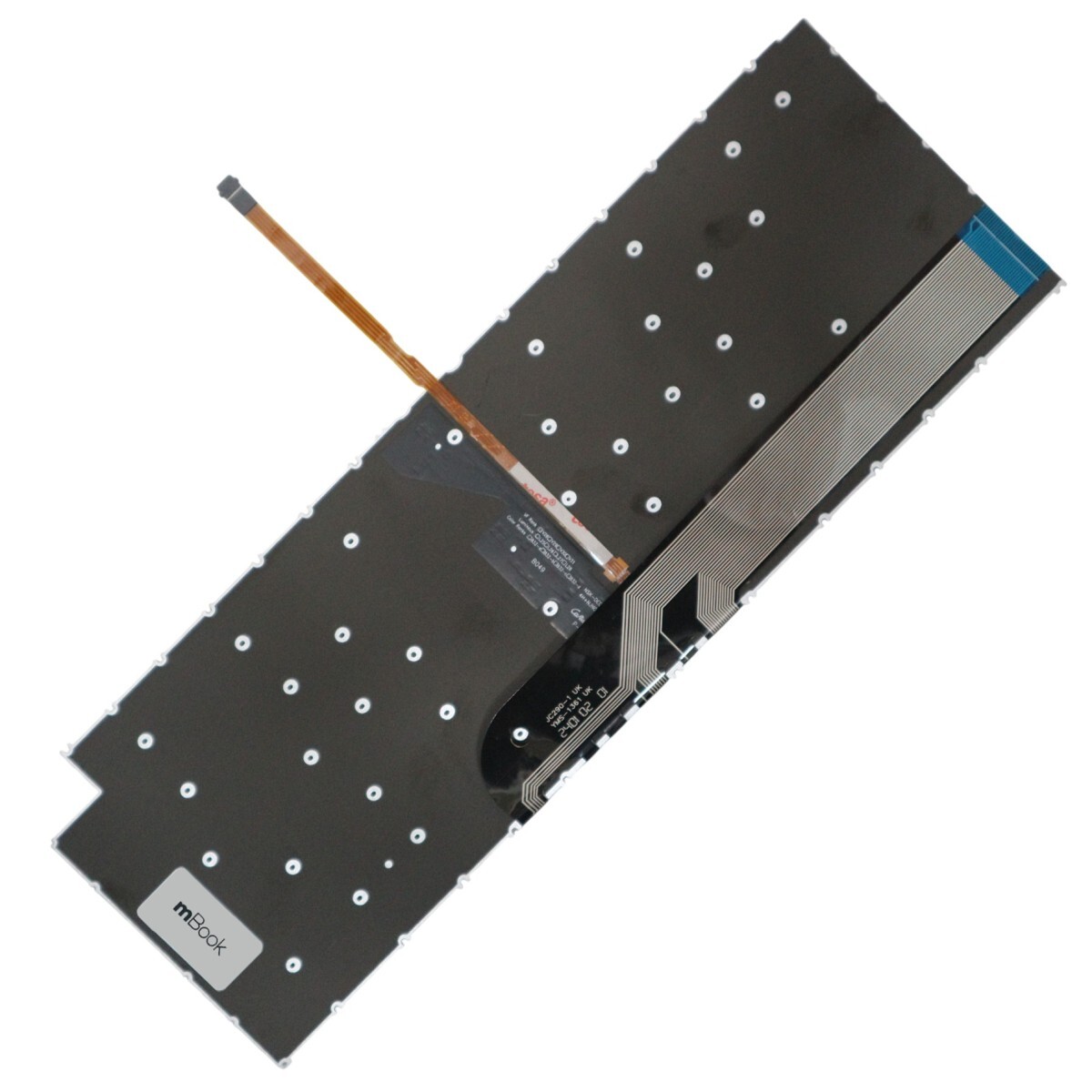 Teclado iluminado para Dell Inspiron 14 7420 2 em 1 com ç, 