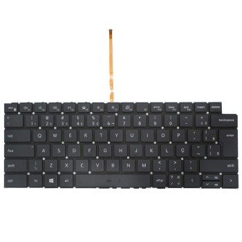Teclado iluminado para Dell Inspiron 14 7430 2 em 1 com ç, 