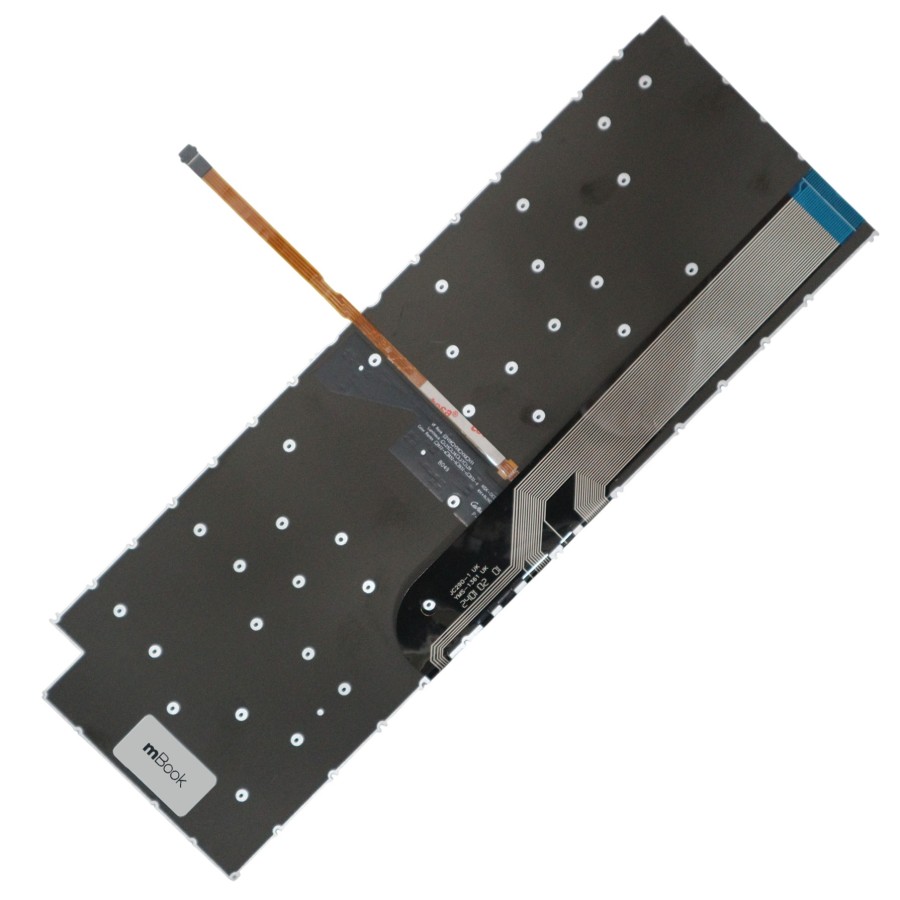 Teclado iluminado para Dell Inspiron 16 7620 2 em 1 com ç, 