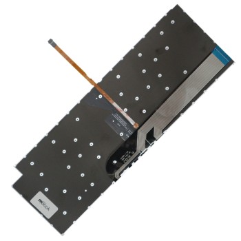 Teclado iluminado para Dell Inspiron 16 7620 2 em 1 com ç, 