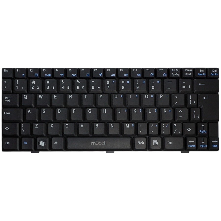 Teclado para Philco 10B-L123LM, 10B-P123LM, 10B-P123WS com Ç, 