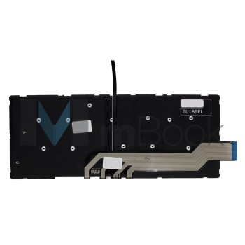 Teclado iluminado para Dell Precision 7560, 7760, 