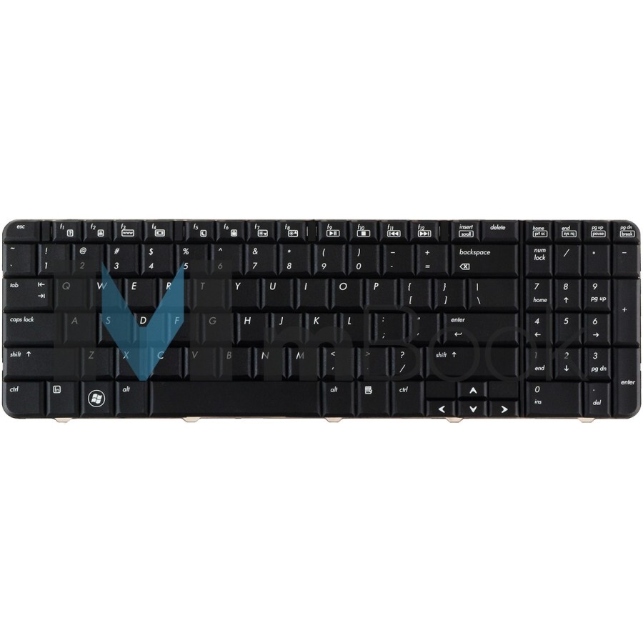Teclado compatível com 502958-001 CQ60, CQ60Z, G60 prata, 