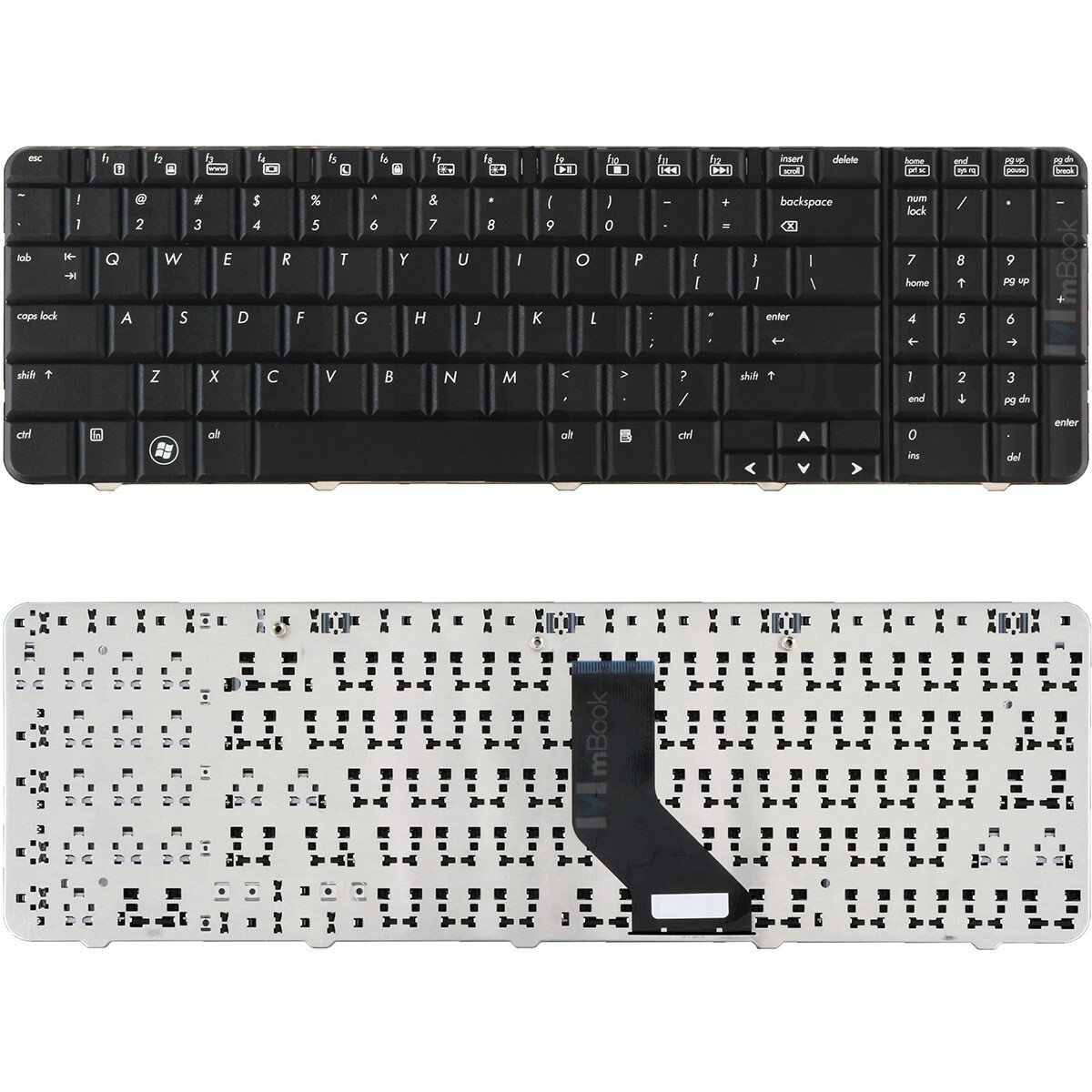 Teclado compatível com 502958-001 CQ60, CQ60Z, G60 prata, 