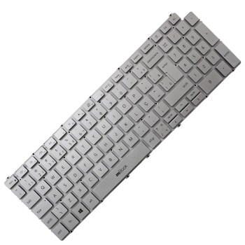 Teclado prata sem iluminação para Dell Vostro 3500, 