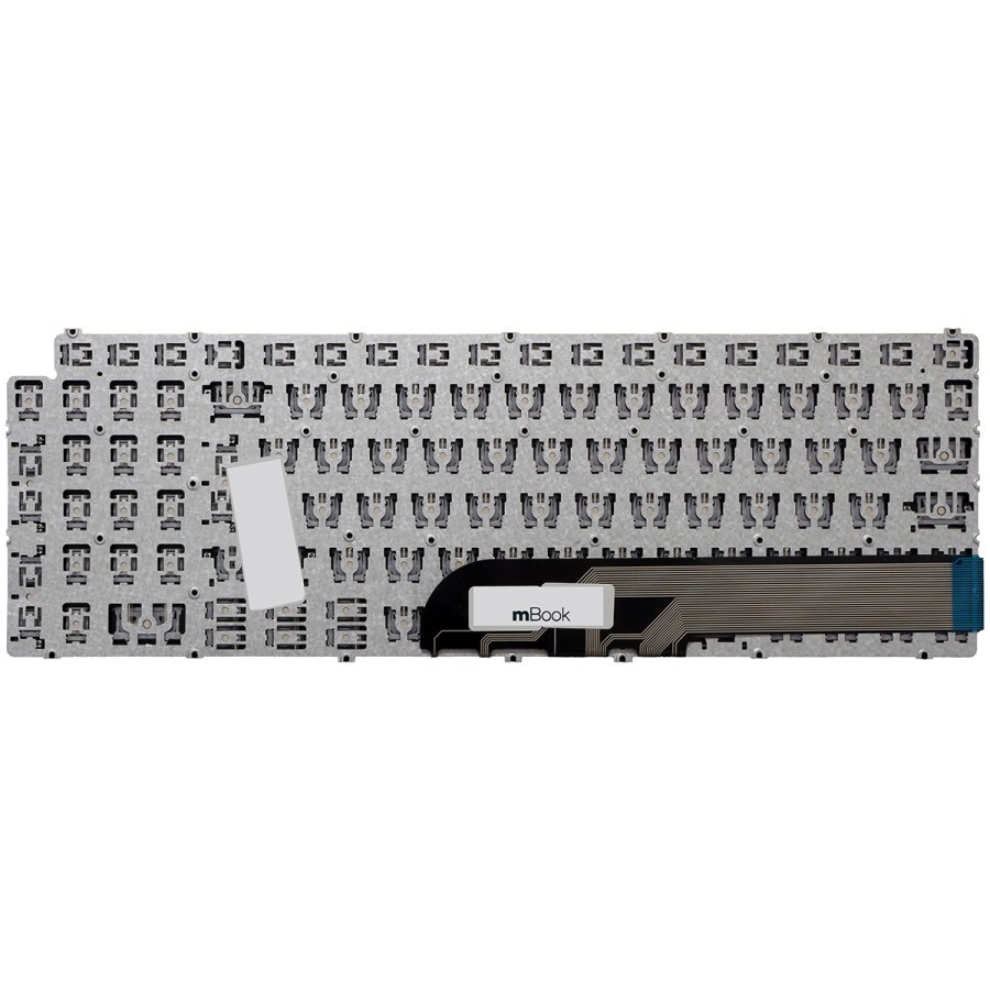Teclado prata sem iluminação para Dell Vostro 3500, 