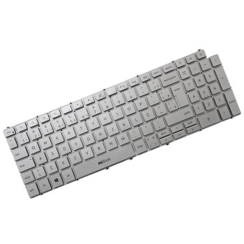 Teclado prata sem iluminação para Dell Vostro 3500, 