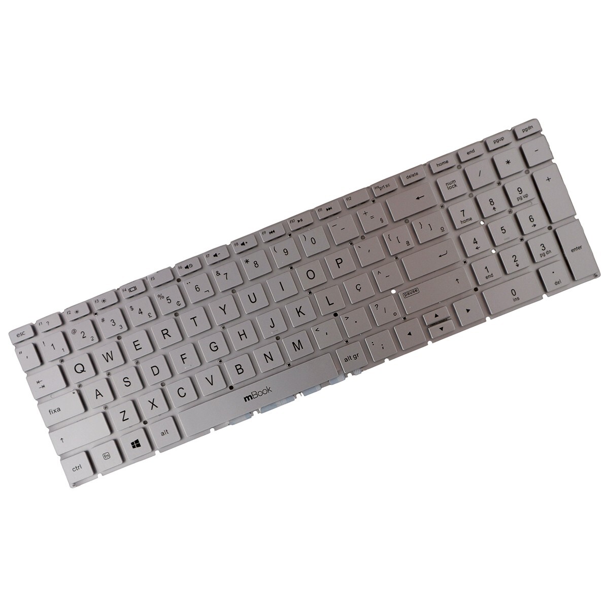 Teclado compatível com Hp PK132H81A28 Prata Br Ç, 