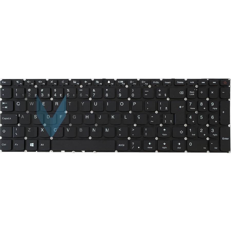 Teclado para 110-15IBR 80T7000HUS sem moldura botão power, 