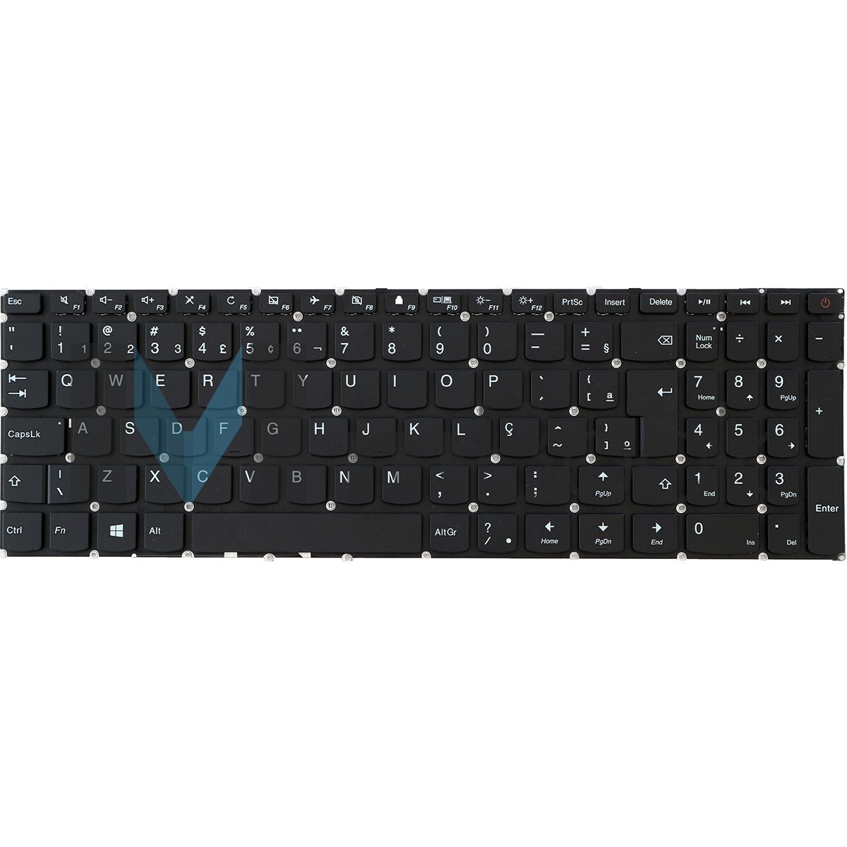 Teclado para 110-15IBR 80T7000HUS sem moldura botão power, 