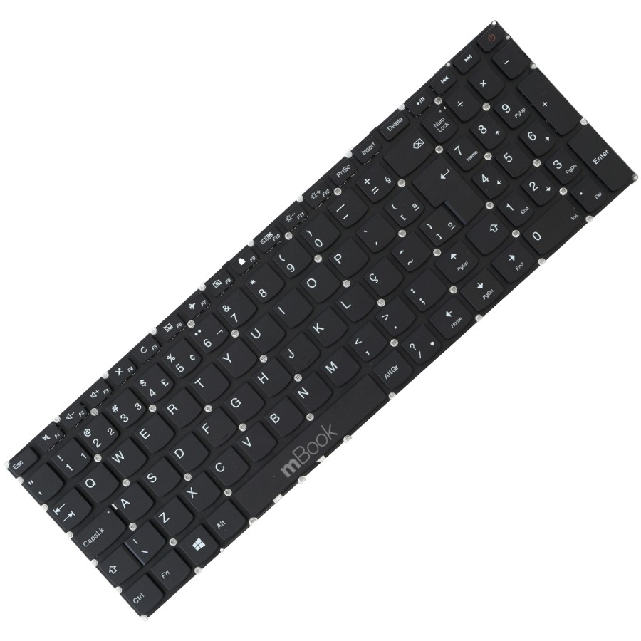 Teclado para 110-15IBR 80T7008QGE sem moldura botão power, 