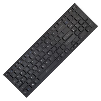 Teclado para Vaio VPCEB23FM layout americano moldura preta, 