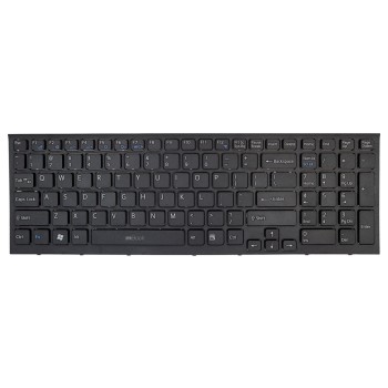 Teclado para Vaio PCG-71211W layout americano moldura preta, 