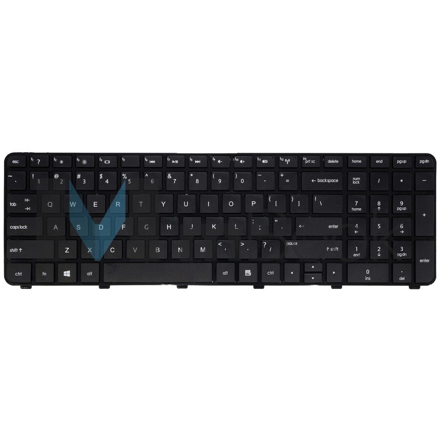 Teclado para Pavilion NSK-HJ0US americano com moldura, 