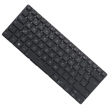 Teclado compatível com MP-12C76PA6528W com Ç sem iluminação, 