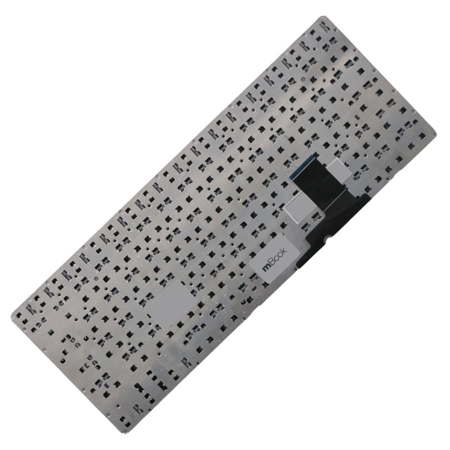 Teclado compatível com MP-12C76PA6528W com Ç sem iluminação, 