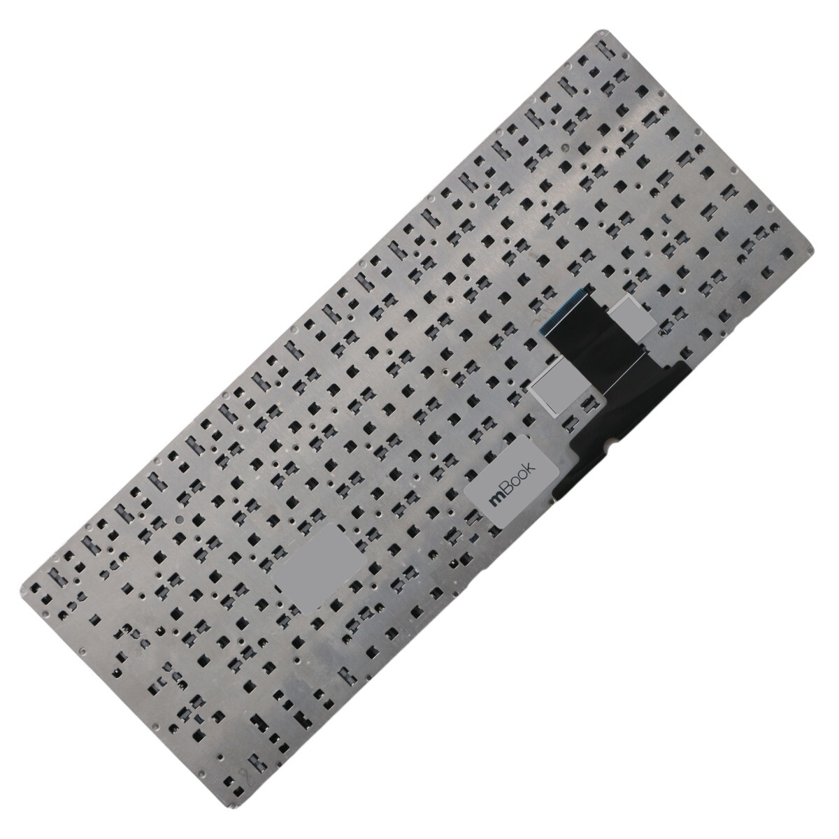 Teclado compatível com 0KNB0-D101BR00 com Ç sem iluminação, 