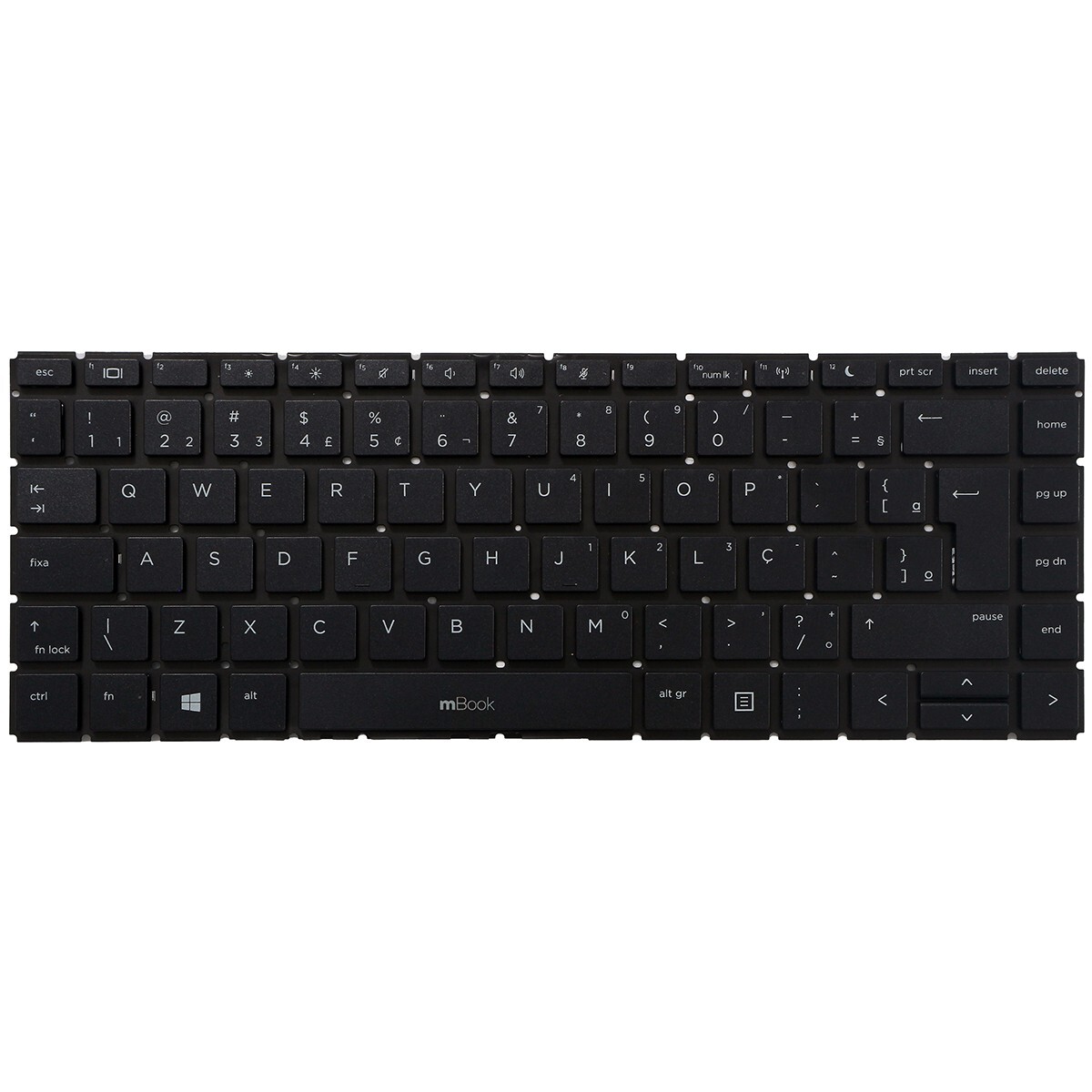 Teclado para ProBook 445 G6 com Ç sem iluminação, 
