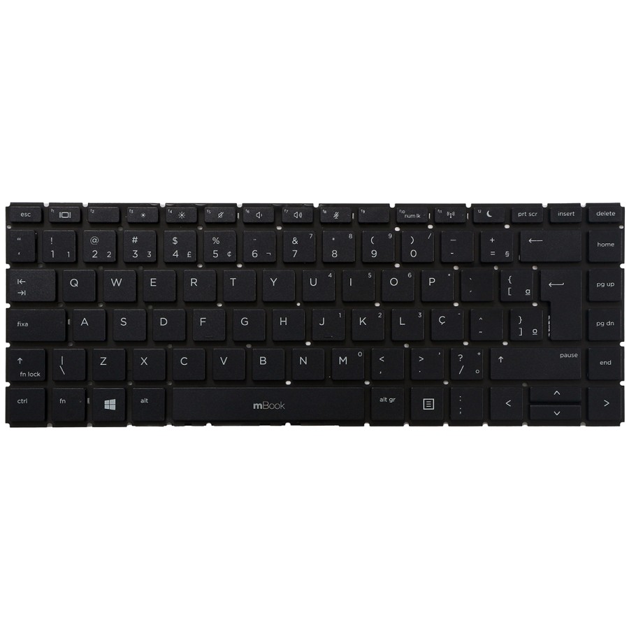 Teclado para ProBook 445 G7 com Ç sem iluminação, 