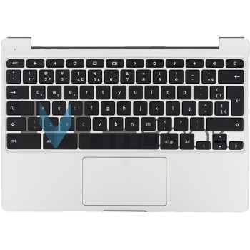 Teclado palmrest topcover para Samsung XE500C12-AD1BR cinza, 