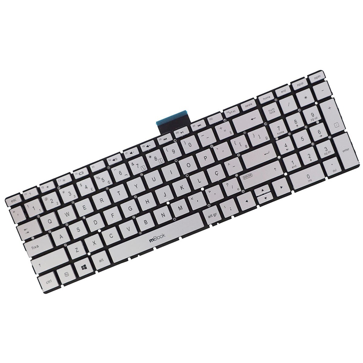 Teclado compatível com HP Envy 17‑AE000 17‑AE100 layout BR, 