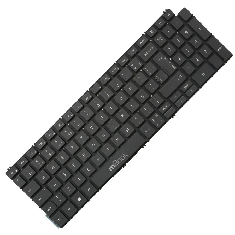 Teclado retroiluminado para Dell I15-I120K-M30P grafite, 