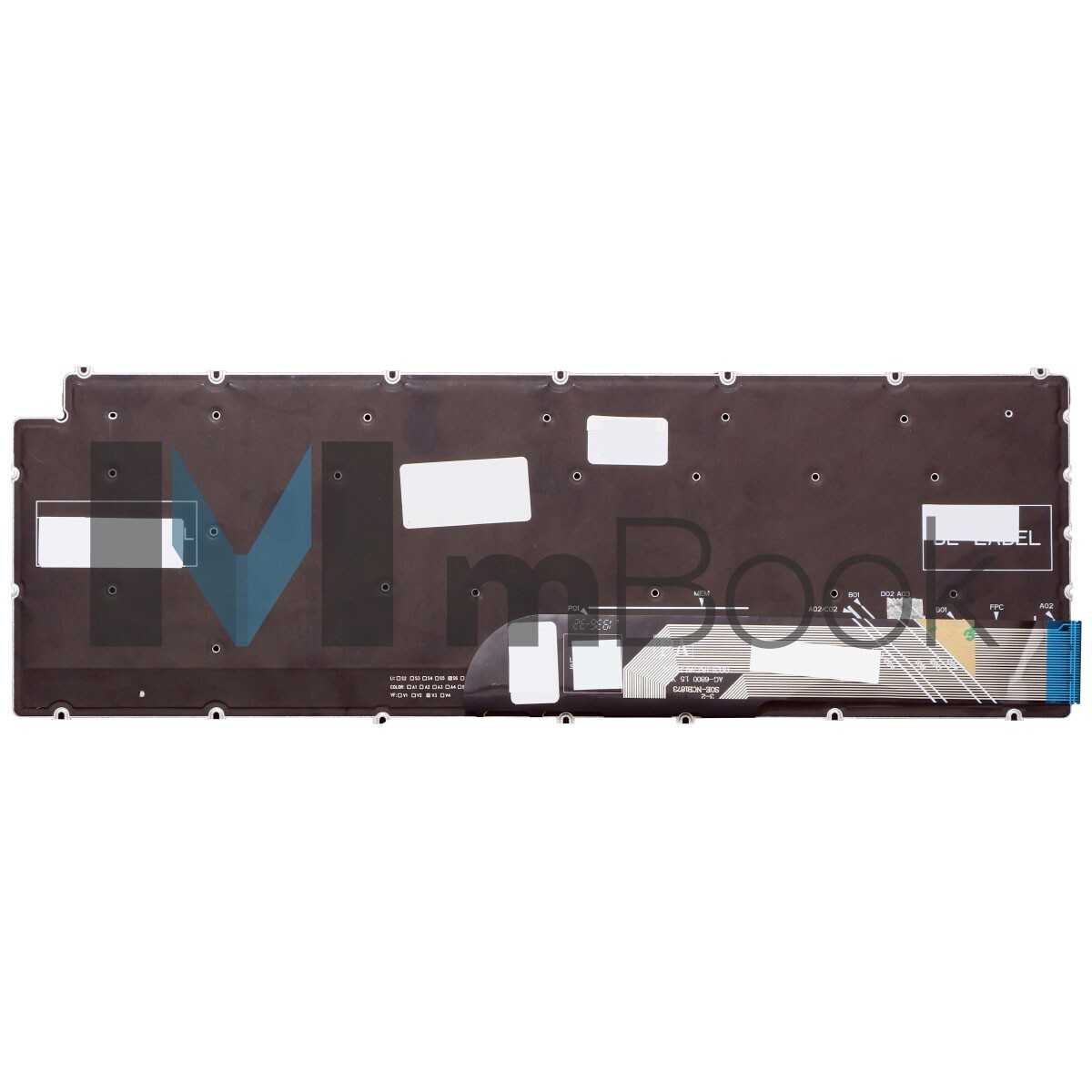 Teclado retroiluminado para Dell I15-I120K-M35P grafite, 