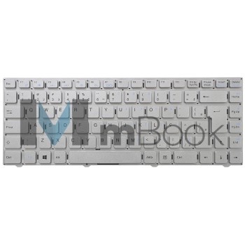 Teclado para Vaio C14 compatível com 82R-14B240-4216 prata, 