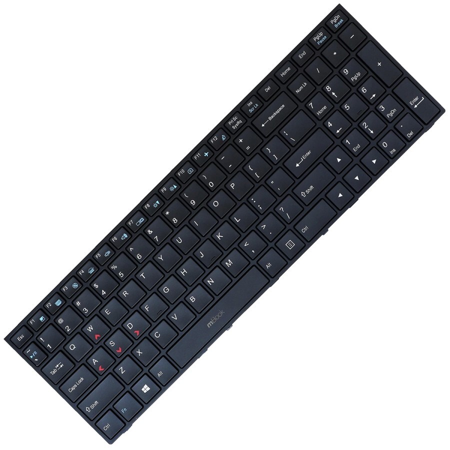 Teclado retroiluminado com moldura para Avell G175 Fire V3X, 
