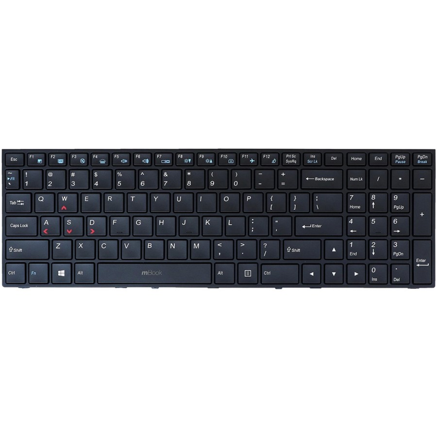 Teclado retroiluminado com moldura para Avell G175 Fire V3X, 