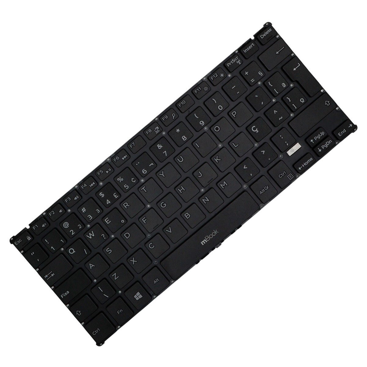 Teclado Dell para Inspiron 3168, 3169 abnt2 sem moldura, 