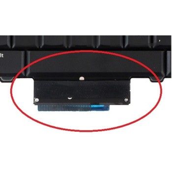 Teclado compatível com 2VM28 inglês sem botões de mouse, 