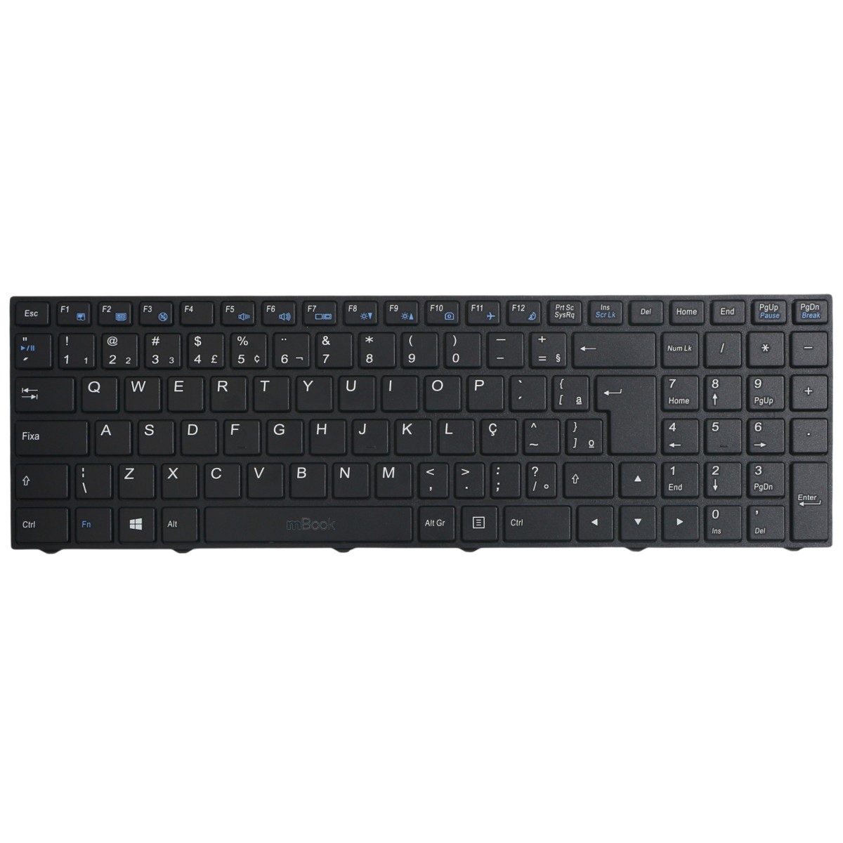 Teclado para Vaio VJF155F11X-B0111B português sem iluminação, 