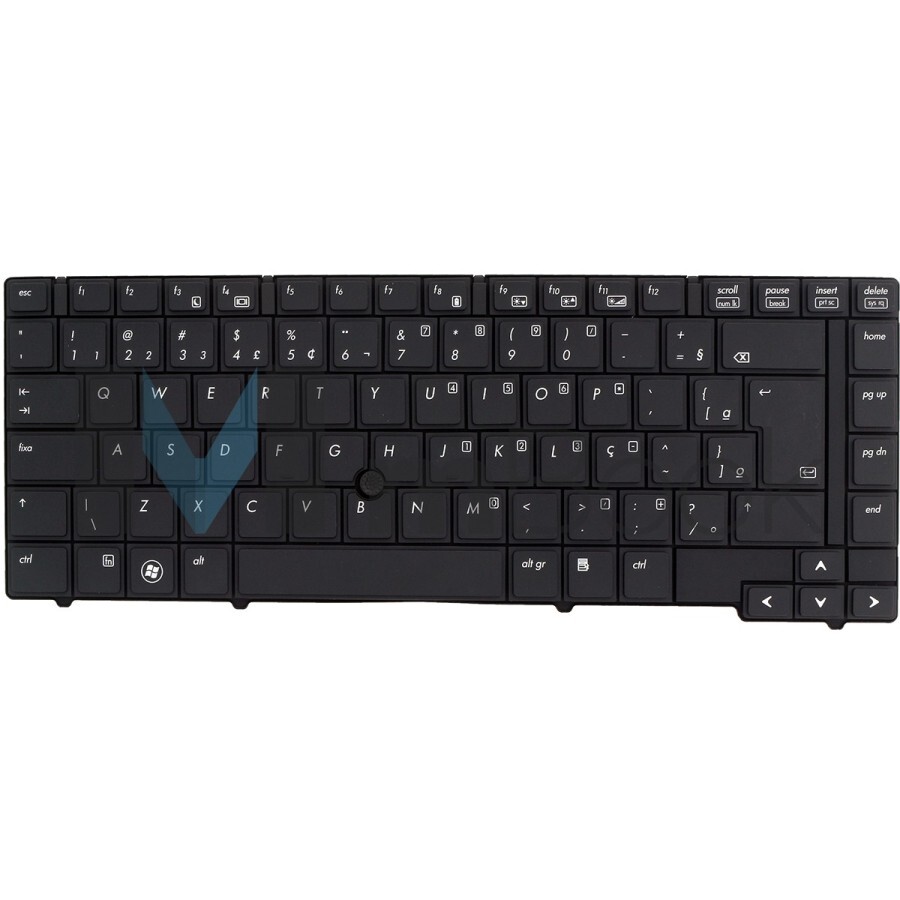 Teclado para HP 8440p 594052-001 com trackpoint americano, 