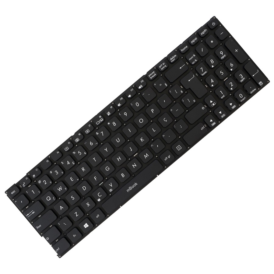 Teclado compatível com Asus X541NC com ç sem moldura, 