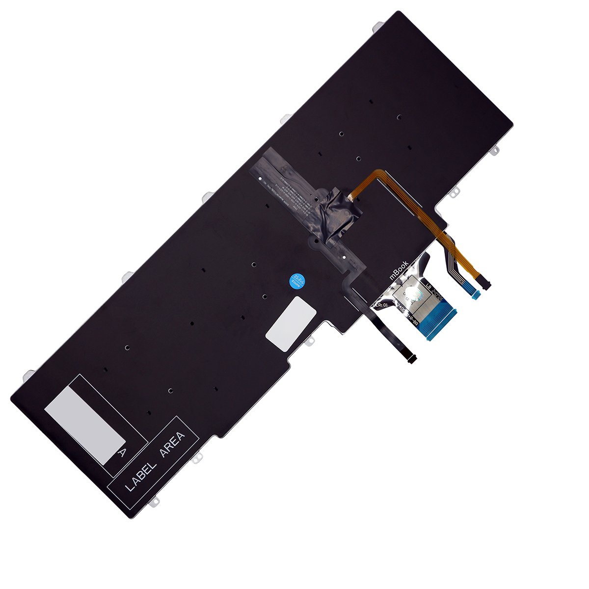 Teclado compatível com Dell 006RFV retroiluminado com ç, 