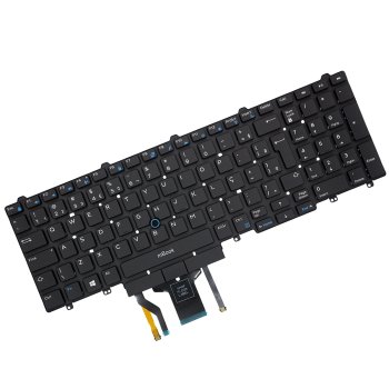 Teclado compatível com Dell 006RFV retroiluminado com ç, 