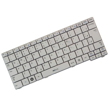 Teclado branco para Samsung NP-N150-JK01BR com tecla ç, 