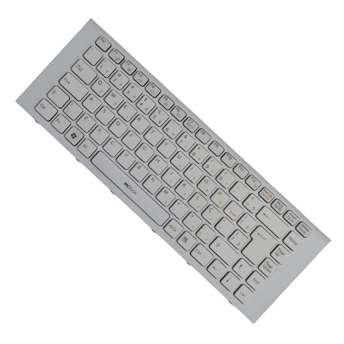 Teclado compatível 148970111 Sony Vaio branco com ç, 
