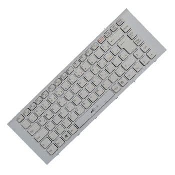 Teclado compatível 148970111 Sony Vaio branco com ç, 