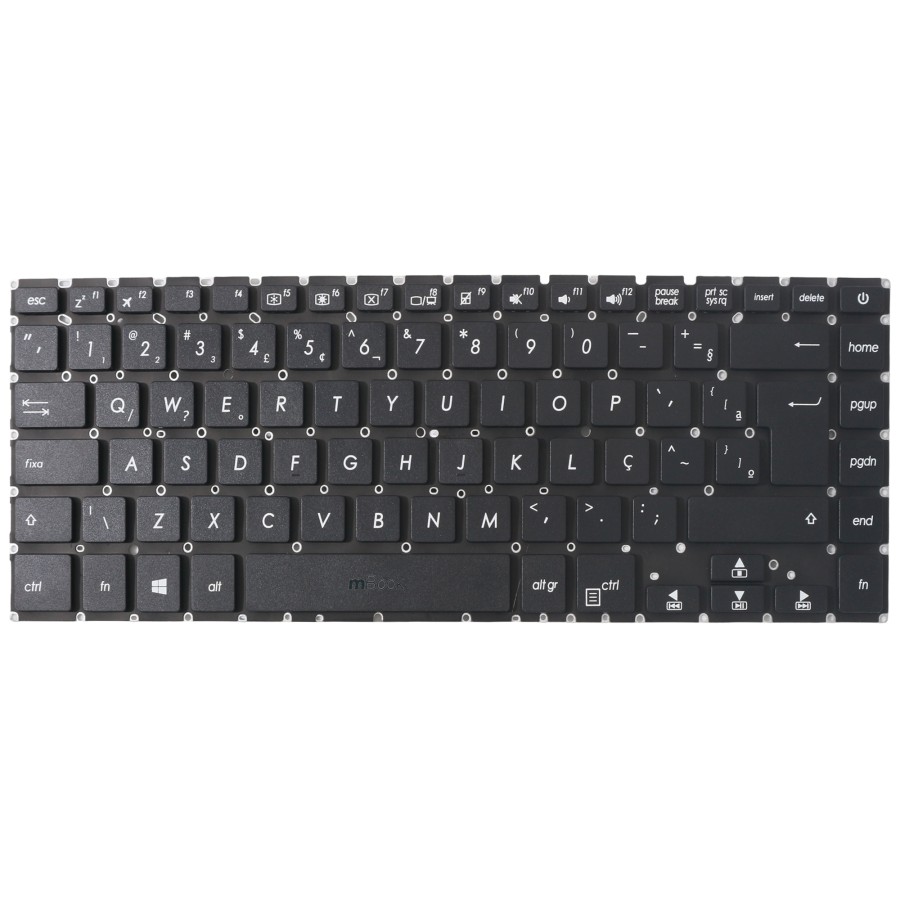 Teclado compatível com APIBOKNB0-4128BROO, 