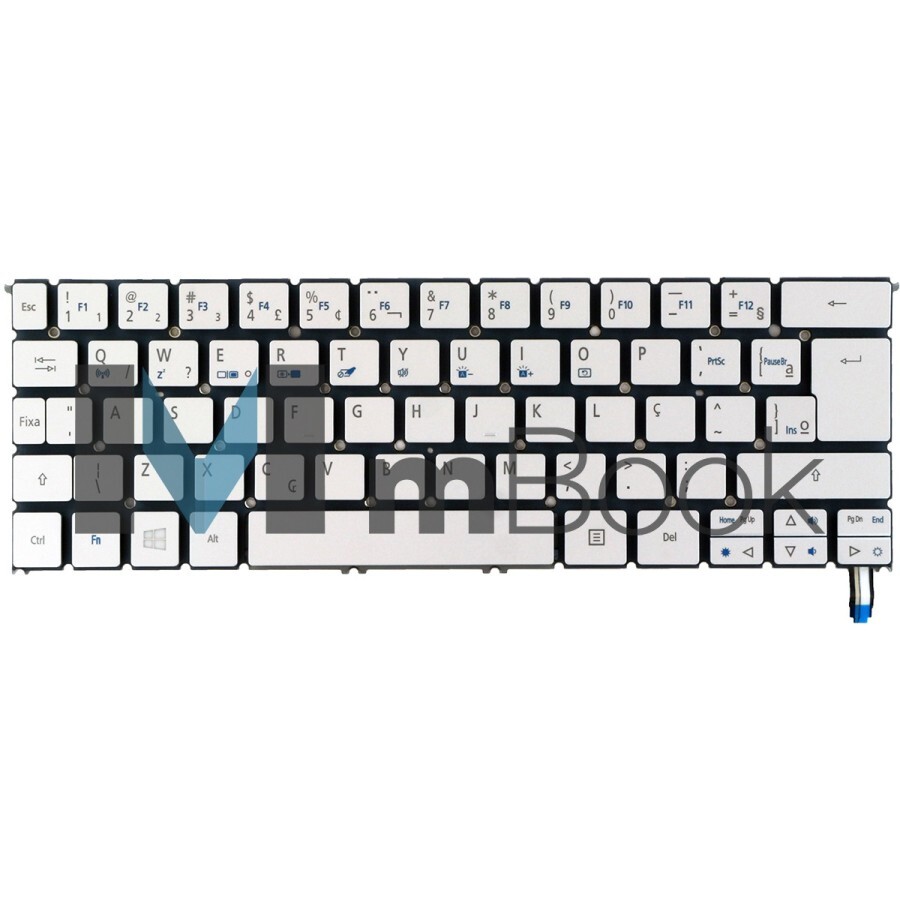 Teclado para Acer S7-392-6807, S7-392-6832 com ç sem moldura, 