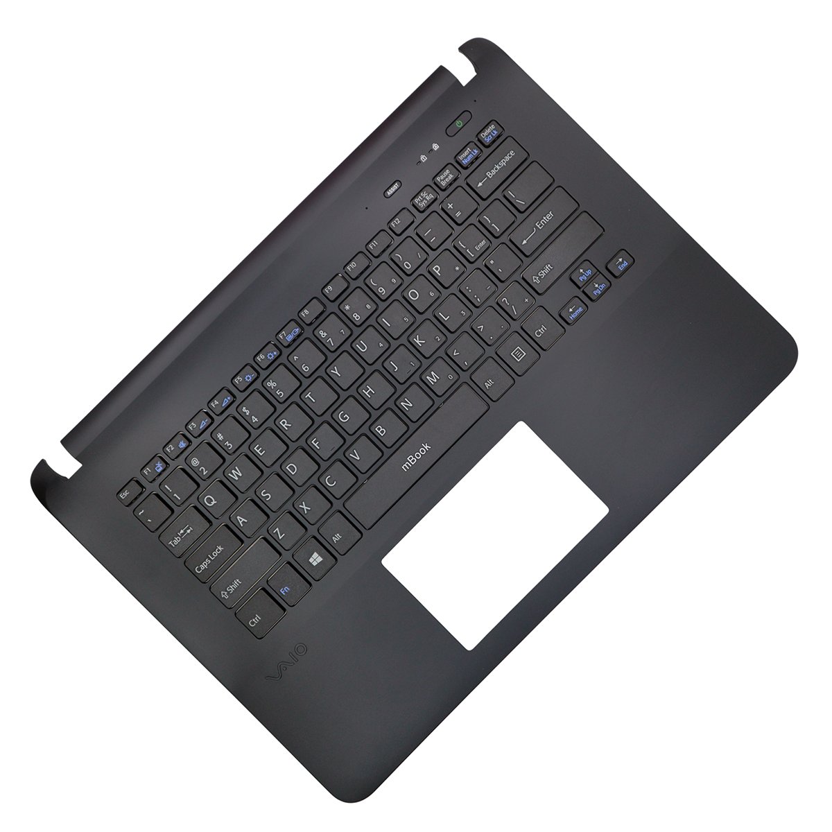 Palmrest Preto com teclado compatível Sony 3PHK8PHN040, 